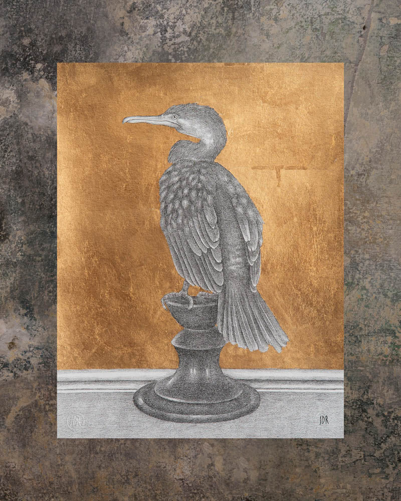 Cormorant - Golden print