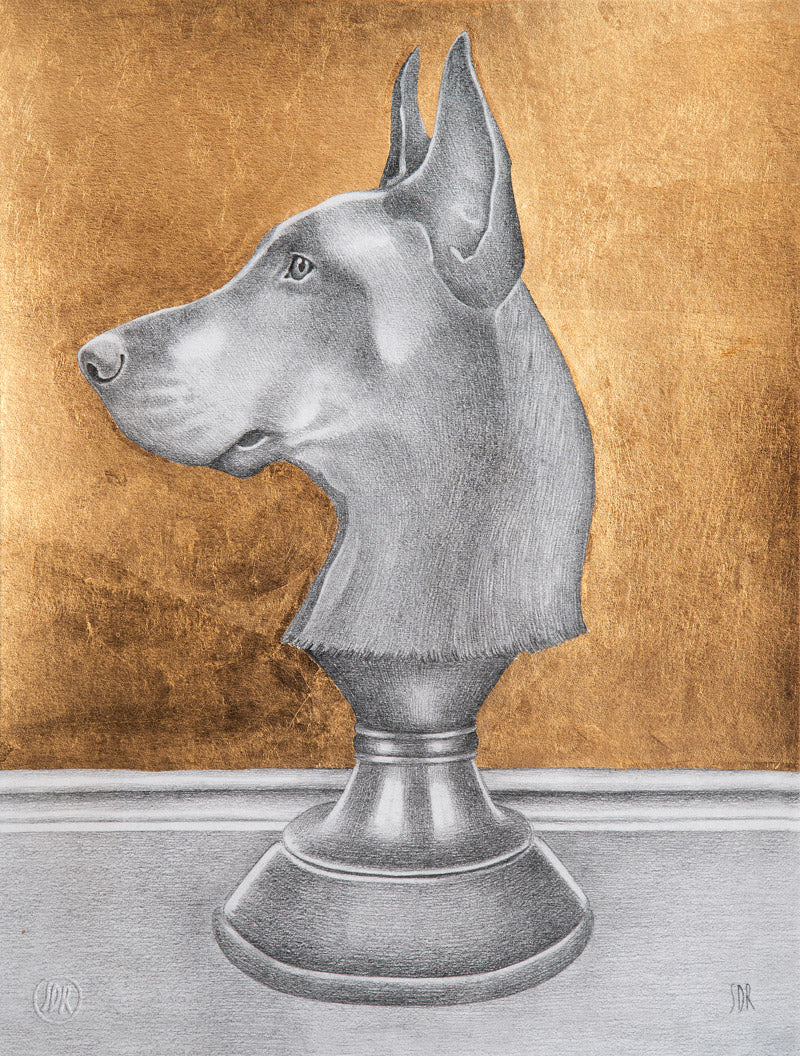 Doberman - Golden print