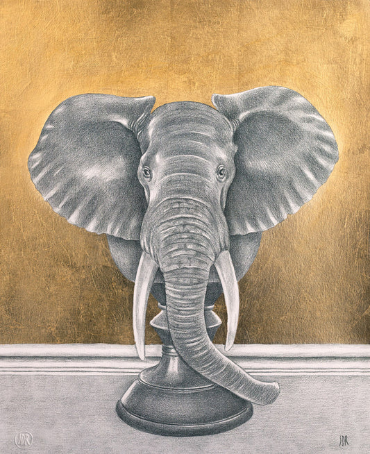 Elephant - Golden Print