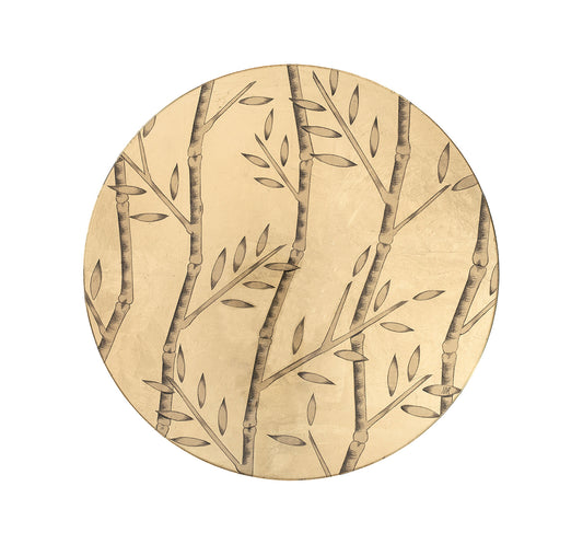 Leaves - Gold on Glass