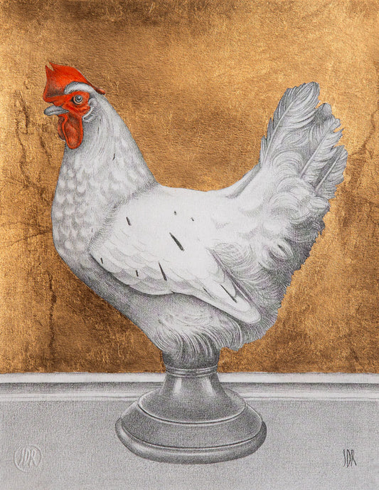 Hen - Golden print