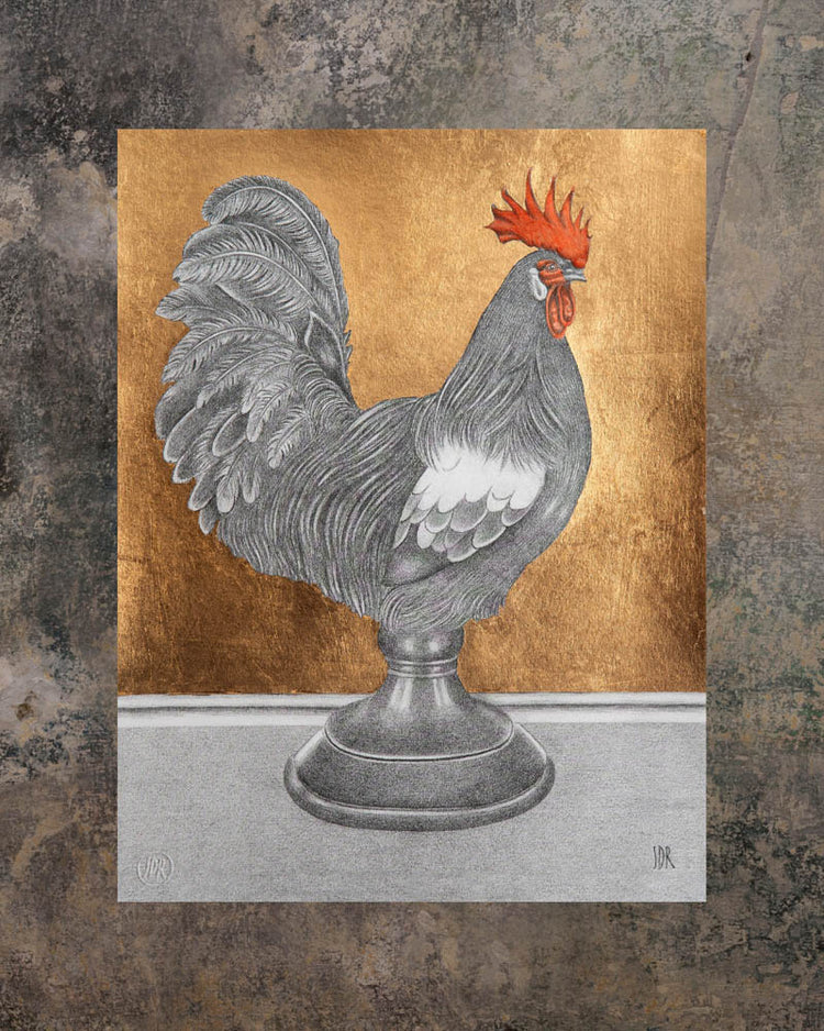Rooster - Golden print