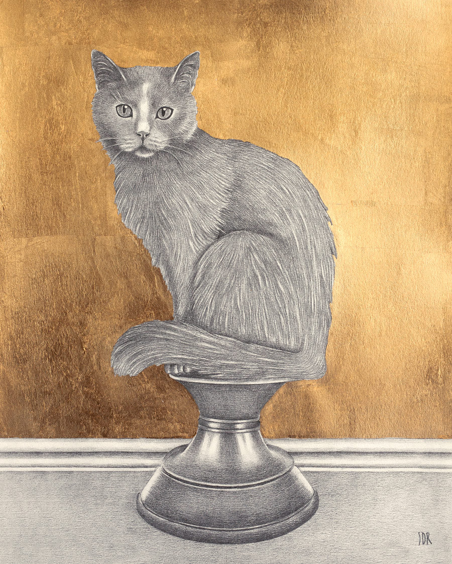 Cat - Golden print