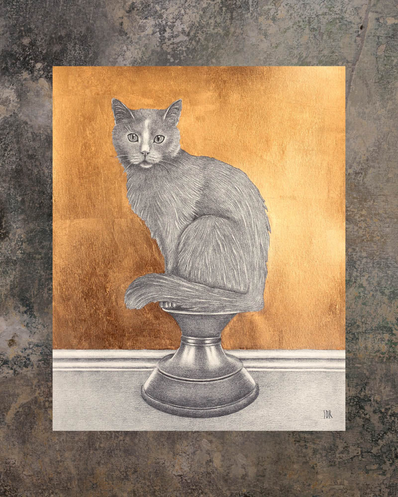 Cat - Golden print