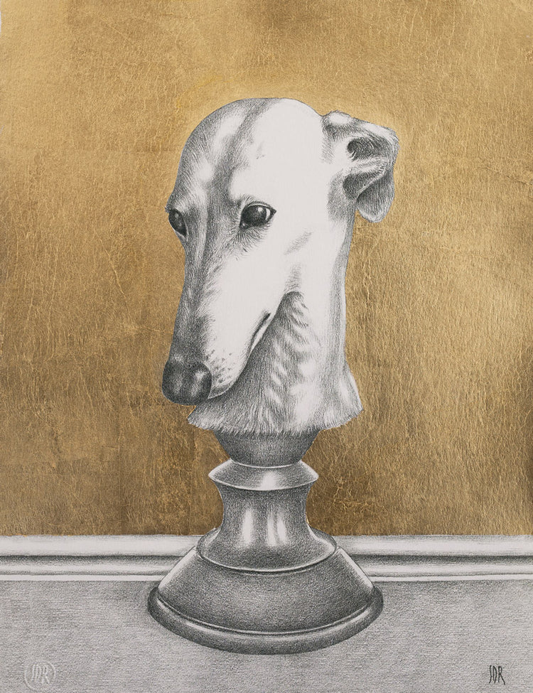 Greyhound - Golden print