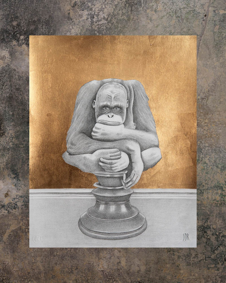 Orangutan - Golden print
