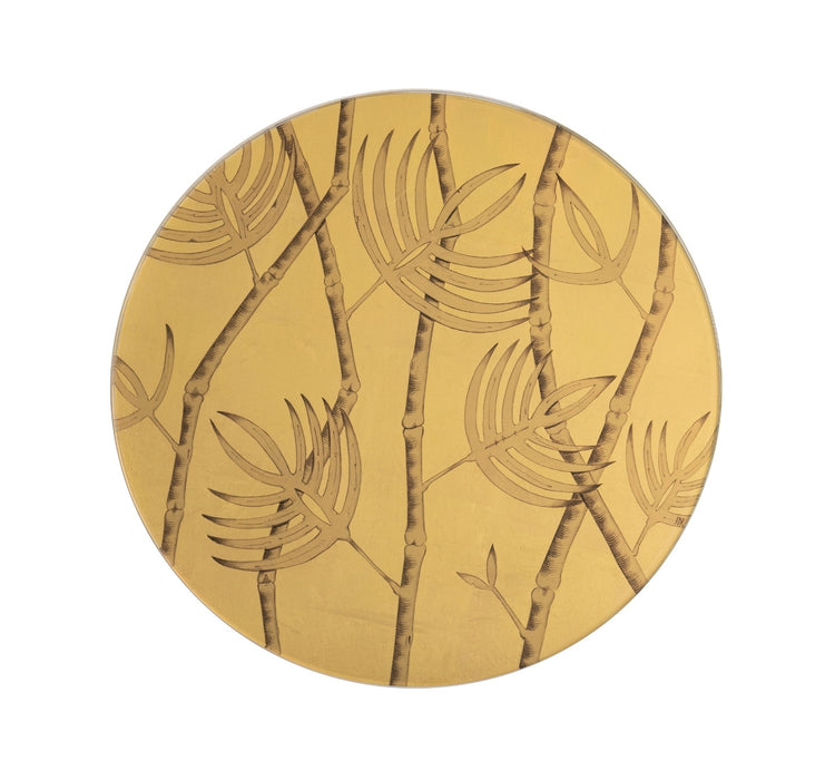 Palms - Gold on Glass