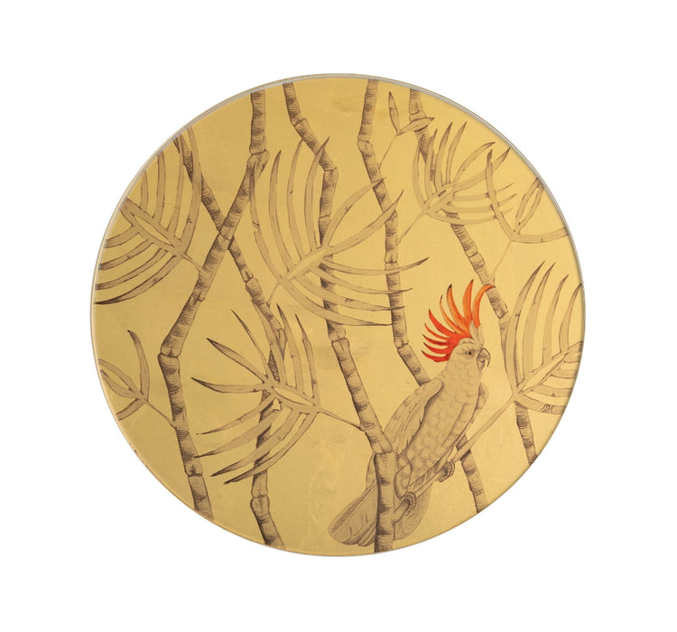 Parrot Subject I - Gold on Glass