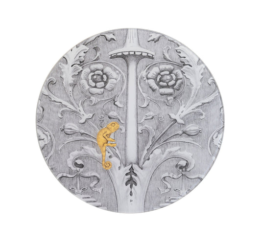 Stucco soggetto I - Oro e Grafite su Vetro