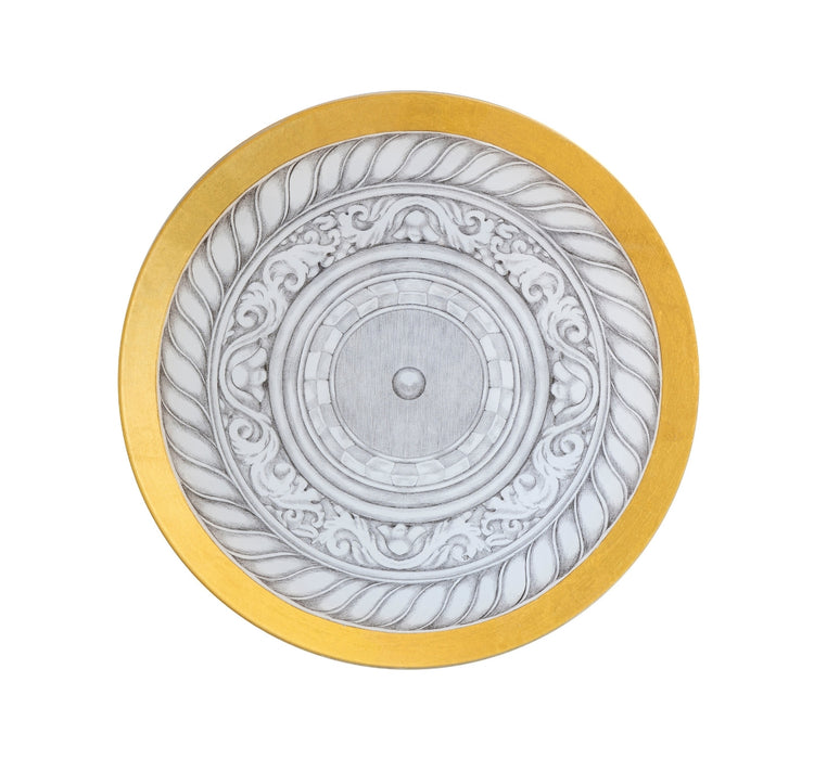 Torchon - Gold & Graphite on Glass